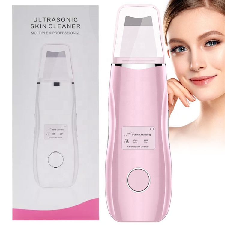 Produits de beauté électrique en Silicone Peeling du visage Led exfoliant Facial coréen ultrasons peau spatule épurateur brume peau épurateur