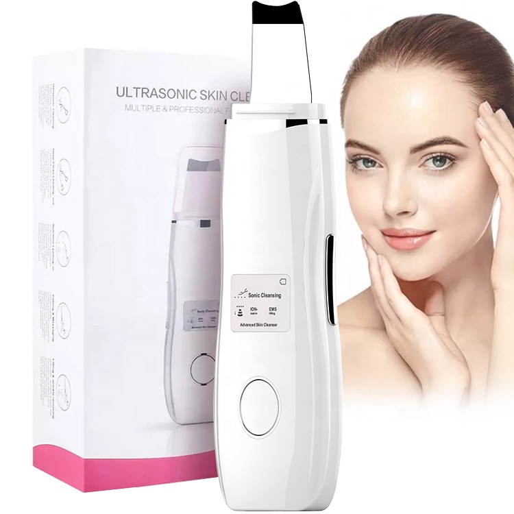 Produits de beauté électrique en Silicone Peeling du visage Led exfoliant Facial coréen ultrasons peau spatule épurateur brume peau épurateur – Image 4